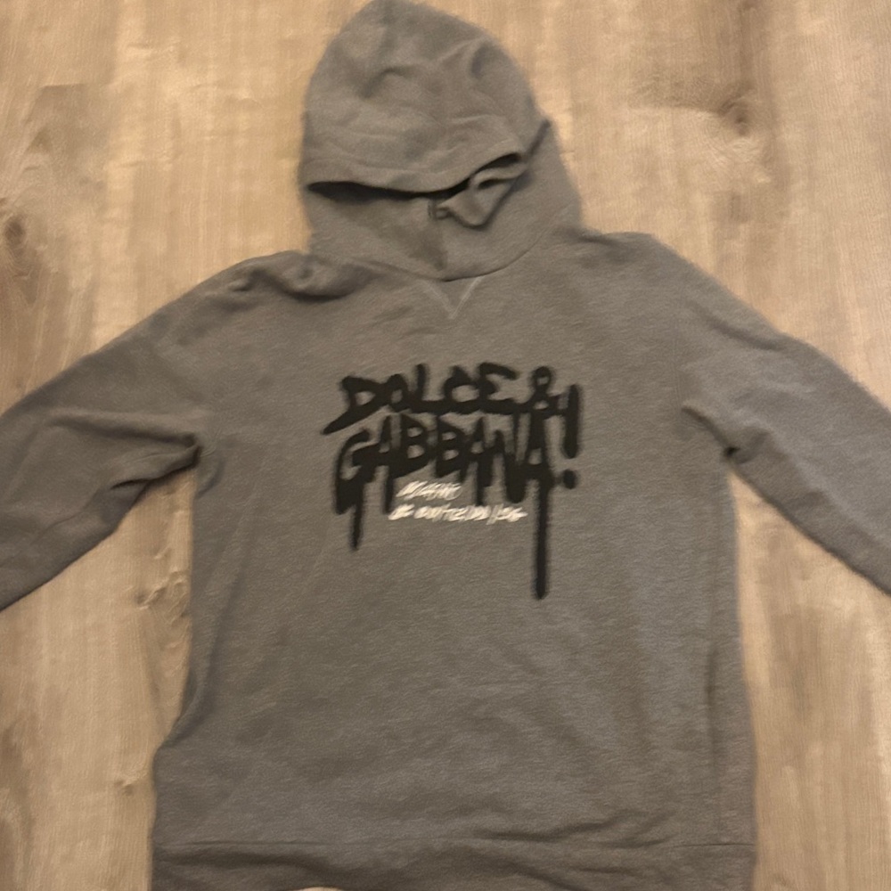 Dolce & Gabbana Charcoal Hoodie for Men
